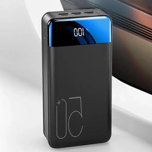 Power Bank 50000 mAh z funkcją ładowania wielu urządzeń – kompaktowa, przenośna ładowarka z diodą LED 0