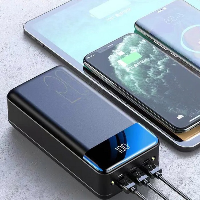 Power Bank 50000 mAh z funkcją ładowania wielu urządzeń – kompaktowa, przenośna ładowarka z diodą LED 1