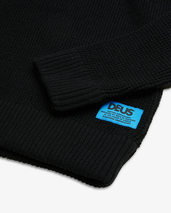 A-Frame Sweater - Black, view 6|Flatlay