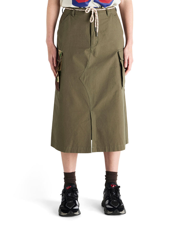 Arts & Crafts Skirt - Burnt Olive, view 1|Model