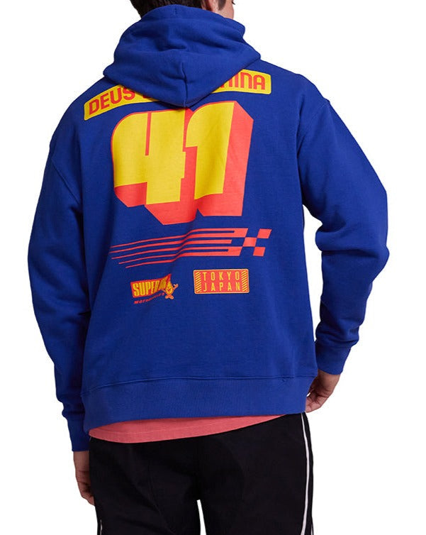 Aston Hoodie - True Blue, view 2|Model