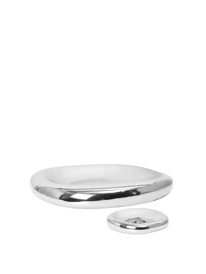 Bellure Centrepiece & Bowl Gift Set - Silver