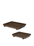 Bon Wooden Tray - Large & Small Gift Set - Smoked Oak