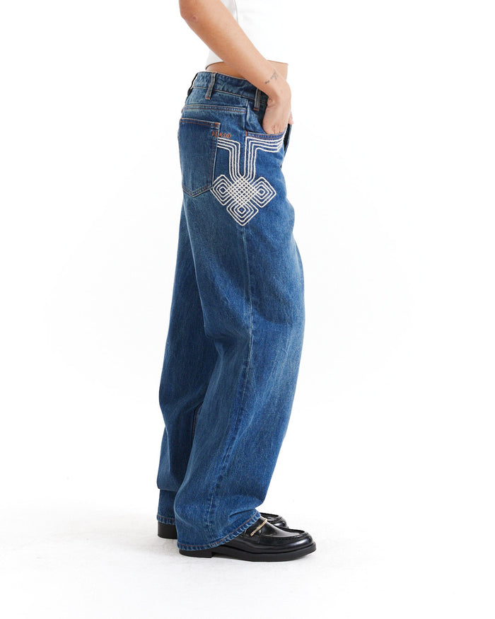 Bonham Jean - Dark Wash, view 2|Model