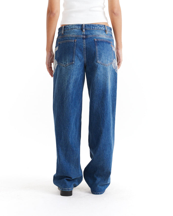 Bonham Jean - Dark Wash, view 3|Model