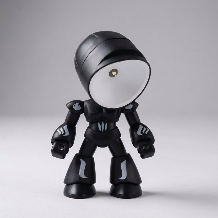 Lampka nocna LED dla dzieci w kształcie robota, emitująca miękkie światło, stabilna i idealna do s 2