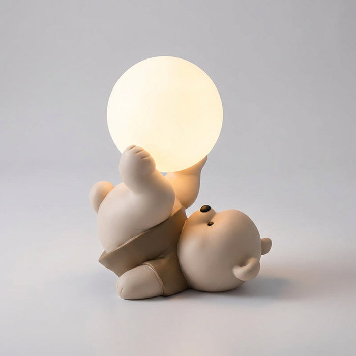 Lampka nocna LED z dotykowym sterowaniem w kształcie misia, idealna dla dzieci, z kompaktową sylwet 2
