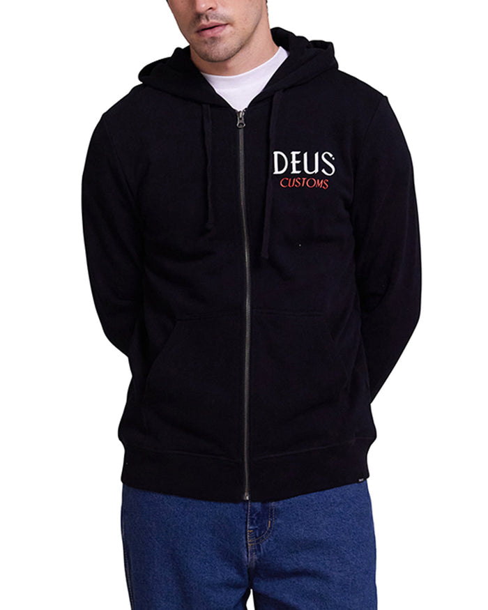 Chinchilla Hoodie - Black, view 1|Model