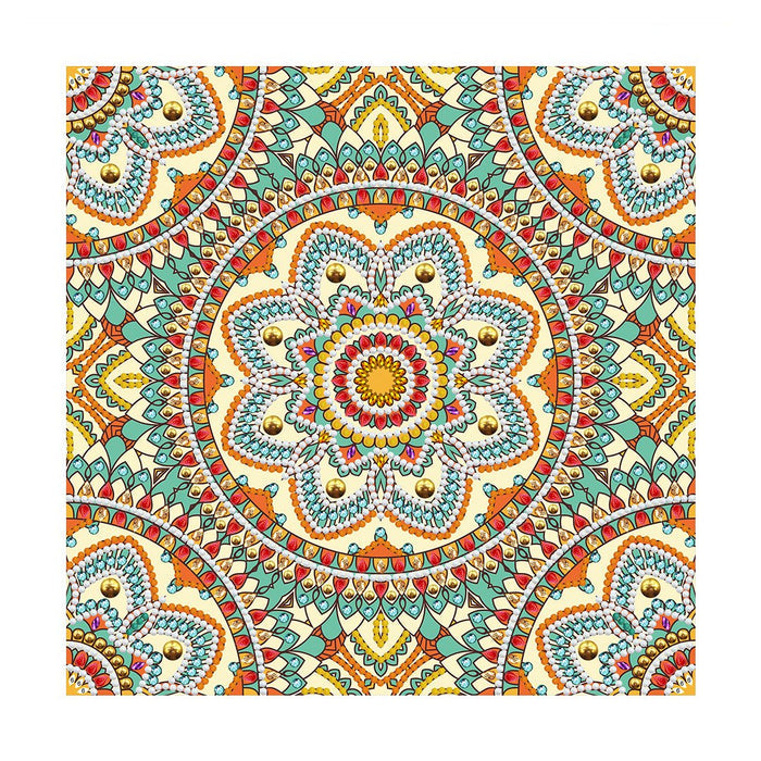 Colorful Mandala Shine in Dark Diamond Painting
