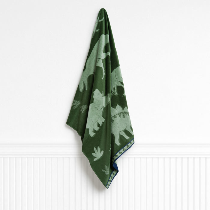 Dano Dino Elm Green Kids Beach Towel