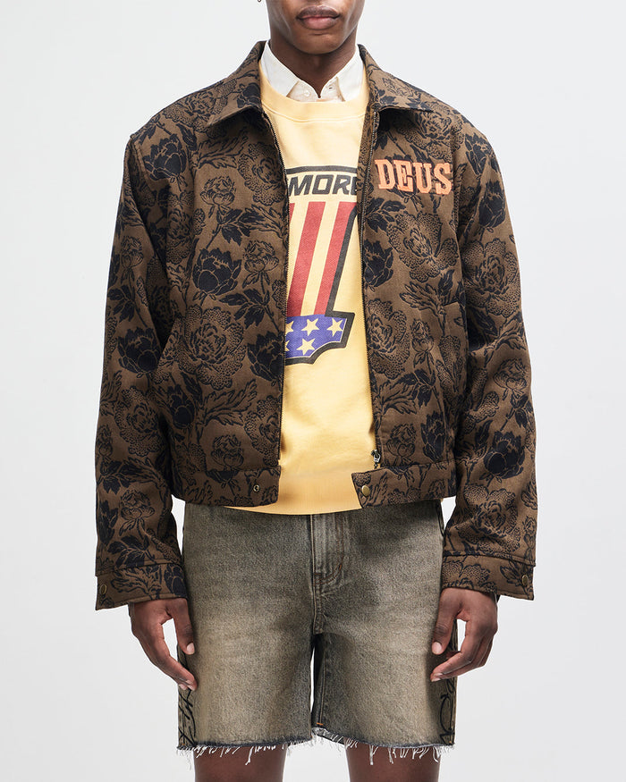 Danse Macabre Jacket - Brass Brown, view 1|Model