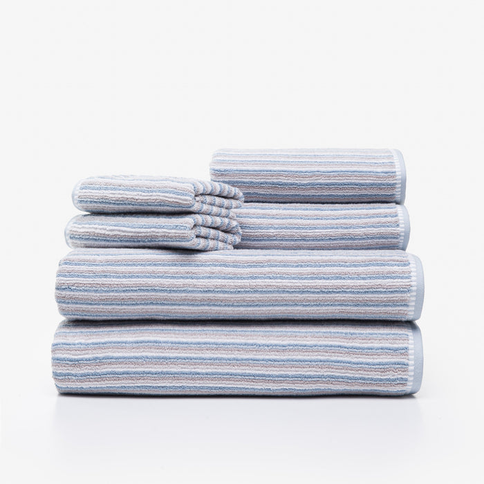 Darian Stripe ZT 6-piece Bath Towel Set