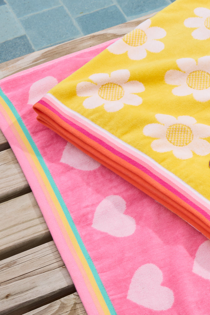 Dessy Yellow Kids Beach Towel