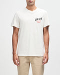 Dogleg Tee - Dirty White, view 1|Model