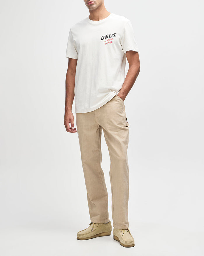 Dogleg Tee - Dirty White, view 5