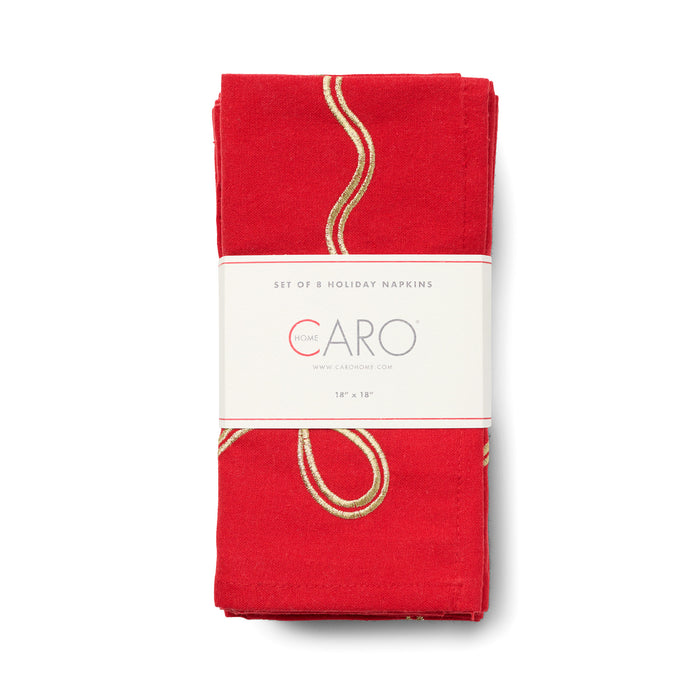 Double Scallop Holiday Napkins Set of 8