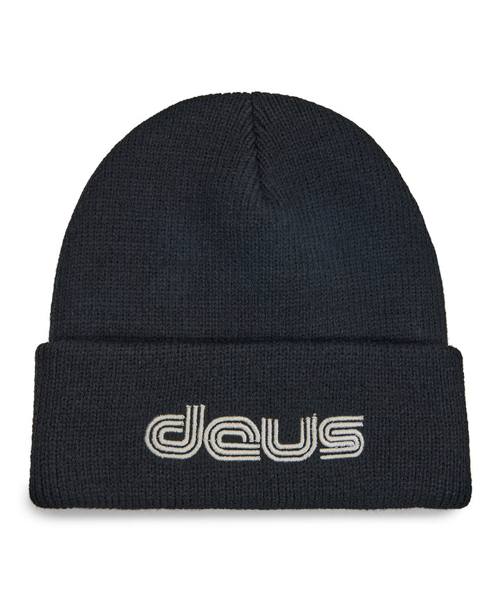 Double Track Beanie - Black, view 1|Model