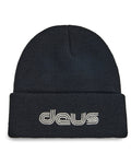 Double Track Beanie - Black, view 1|Model