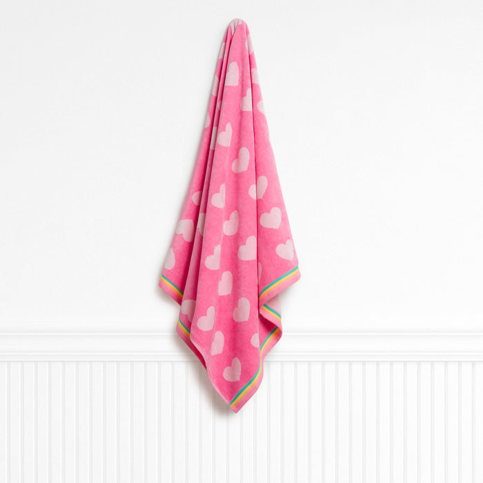 Dream Hearts Barbie Pink Kids Beach Towel