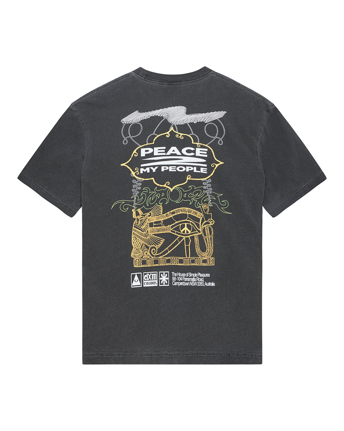 Easy Peacey Tee - Anthracite Grey, view 4|Flatlay
