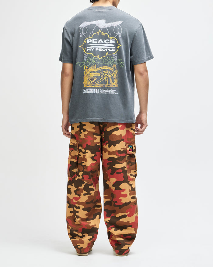 Easy Peacey Tee - Anthracite Grey, view 6
