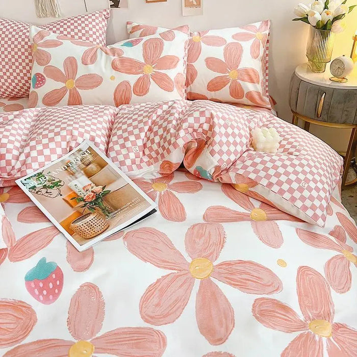 FloralNest | Różowa pościel kwiatowa 5