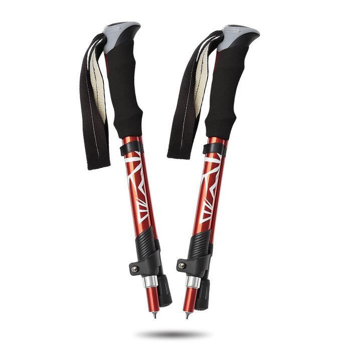 Składane kijki do Nordic Walking z ergonomicznym uchwytem – lekkie i kompaktowe 0