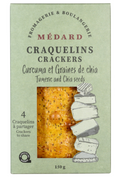 Fromagerie et Boulangerie Médard Turmeric and Chia Seed Crackers