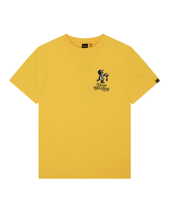 Gallivant Tee - Spectra Yellow, view 1|Flatlay