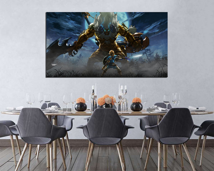 Game art works Legend of Zelda canvas nursery room decor ready to hang