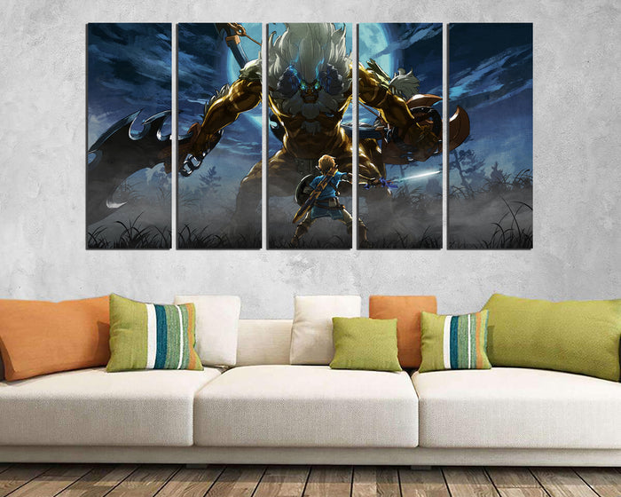 Game art works Legend of Zelda canvas nursery room decor ready to hang