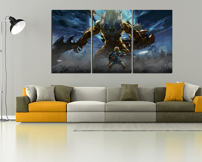 Game art works Legend of Zelda canvas nursery room decor ready to hang