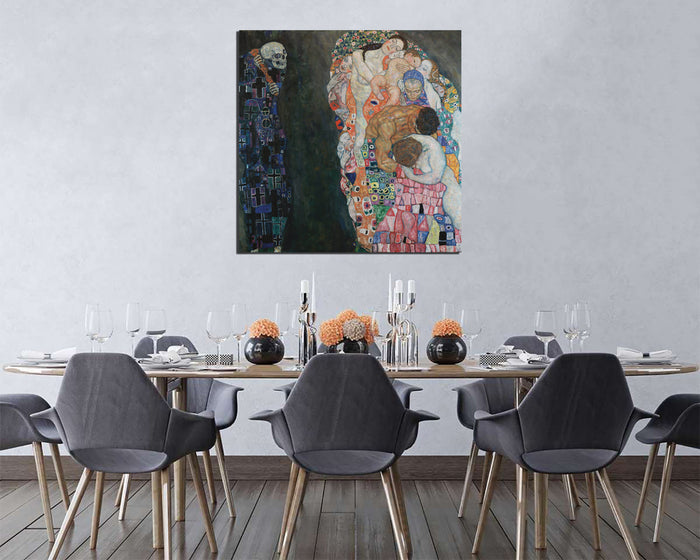 Gustav Klimt painting Death and Life 1910 print on canvas ready to hang