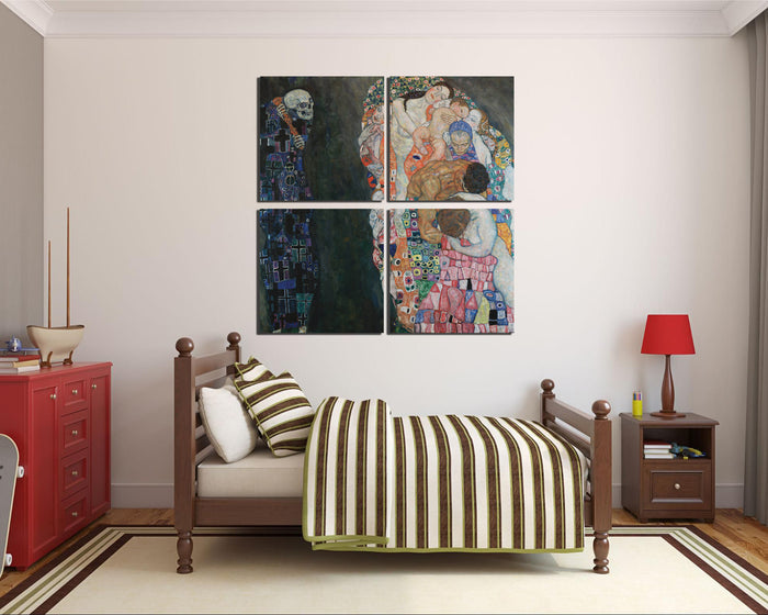 Gustav Klimt painting Death and Life 1910 print on canvas ready to hang