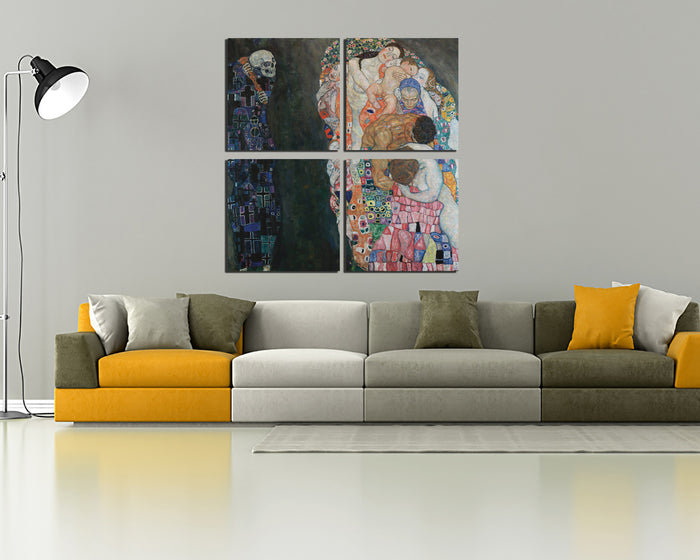 Gustav Klimt painting Death and Life 1910 print on canvas ready to hang