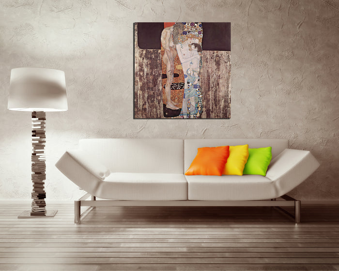 Gustav Klimt painting girlfriend 1907 print on canvas ready to hang