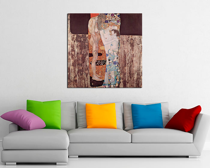 Gustav Klimt painting girlfriend 1907 print on canvas ready to hang
