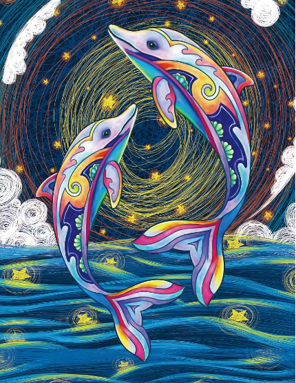 Happy Dolphins Glow In The Dark