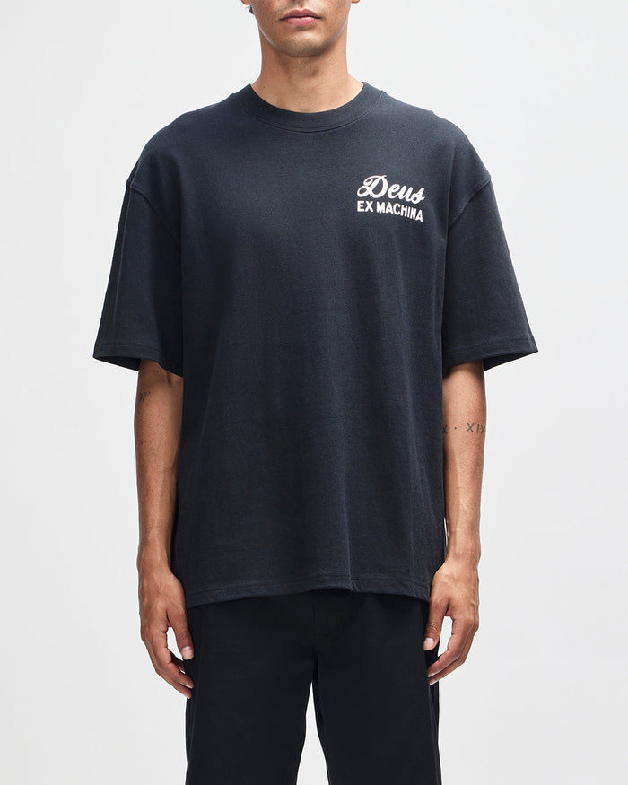 Harajuku Sign Tee - Black, view 1|Model