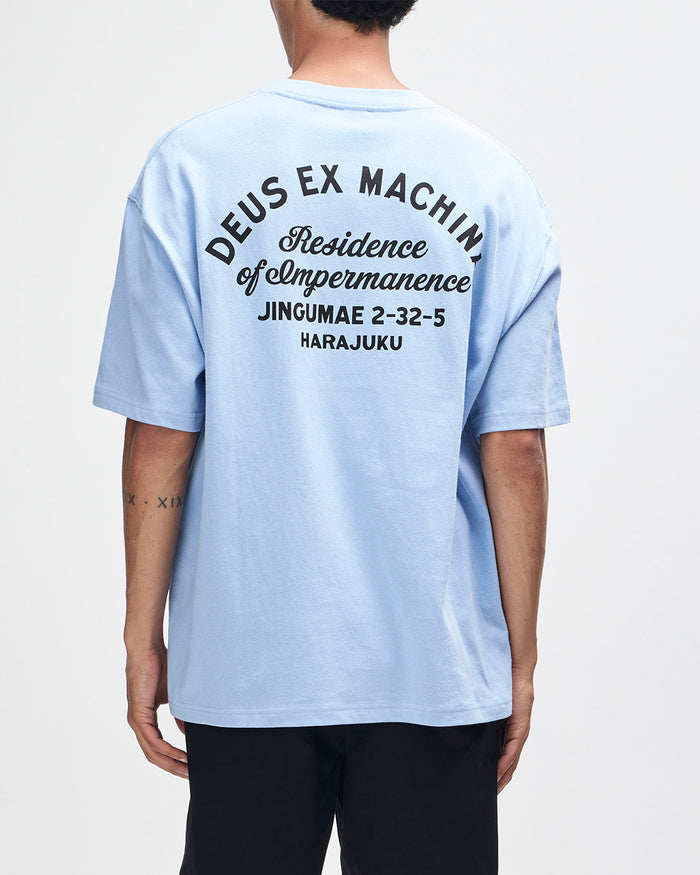 Harajuku Sign Tee - Cerulean Blue, view 2|Model