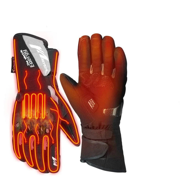 Podgrzewane Rękawice Zimowe z Ergonomicznymi Uchwytami – Wiatroszczelne, Idealne do Sportów Zimowych, One Size 2