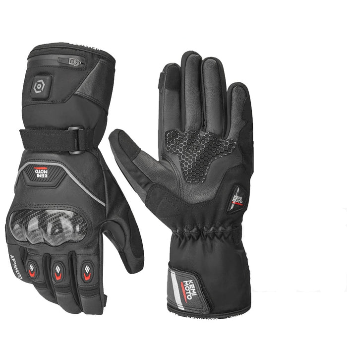 Podgrzewane Rękawice Zimowe z Ergonomicznymi Uchwytami – Wiatroszczelne, Idealne do Sportów Zimowych, One Size 4