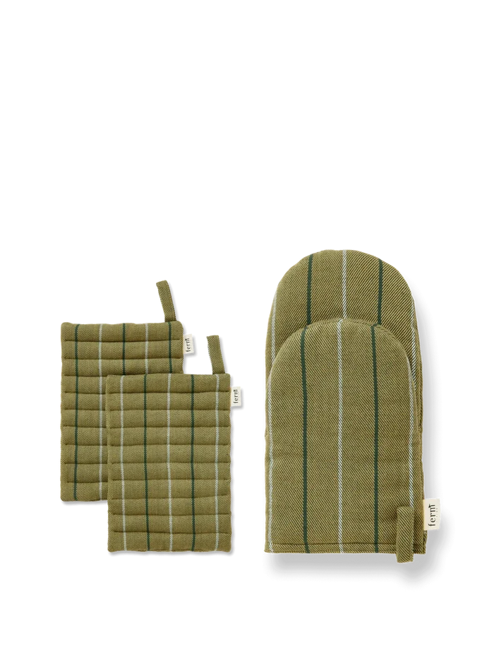 Ito Pot Holder & Oven Mitt Gift Set - Seaweed