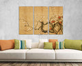 Japan Flower print on canvas  Sakura Cherry blossom decor ready to hang