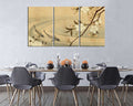 Japanese koi fish canvas prints Flower wall décor Cherry blossom art works
