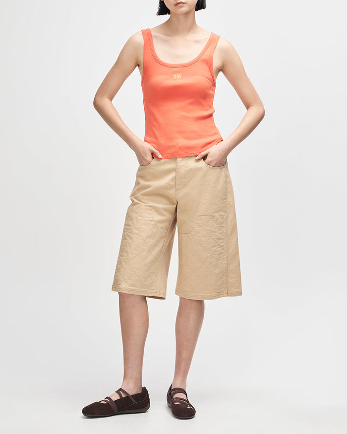 June Shield Tank - Flame Orange, view 5