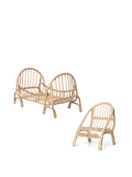 Kuku Doll Bed & Doll Chair - Natural - Gift Set
