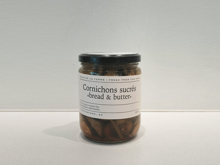 La Ferme des Quatre-Temps Cornichons sucrés 'Bread & Butter'