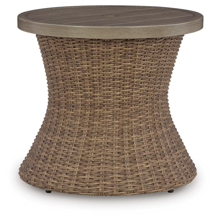 Laguna Heights Round End Table w/UMB OPT