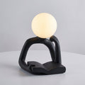 Lampka biurkowa LED z rzeźbiarskim designem, nowoczesna lampa na biurko z ciepłym świat 0